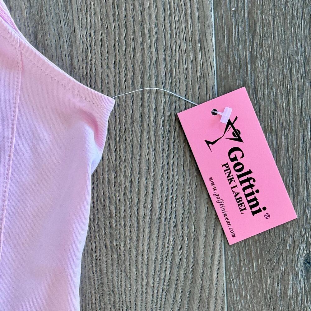 Golftini Sleeveless Golf Polo Shirt Tech Breathable UPF 1/4 Zip Women XS Pink - Picture 4 of 13